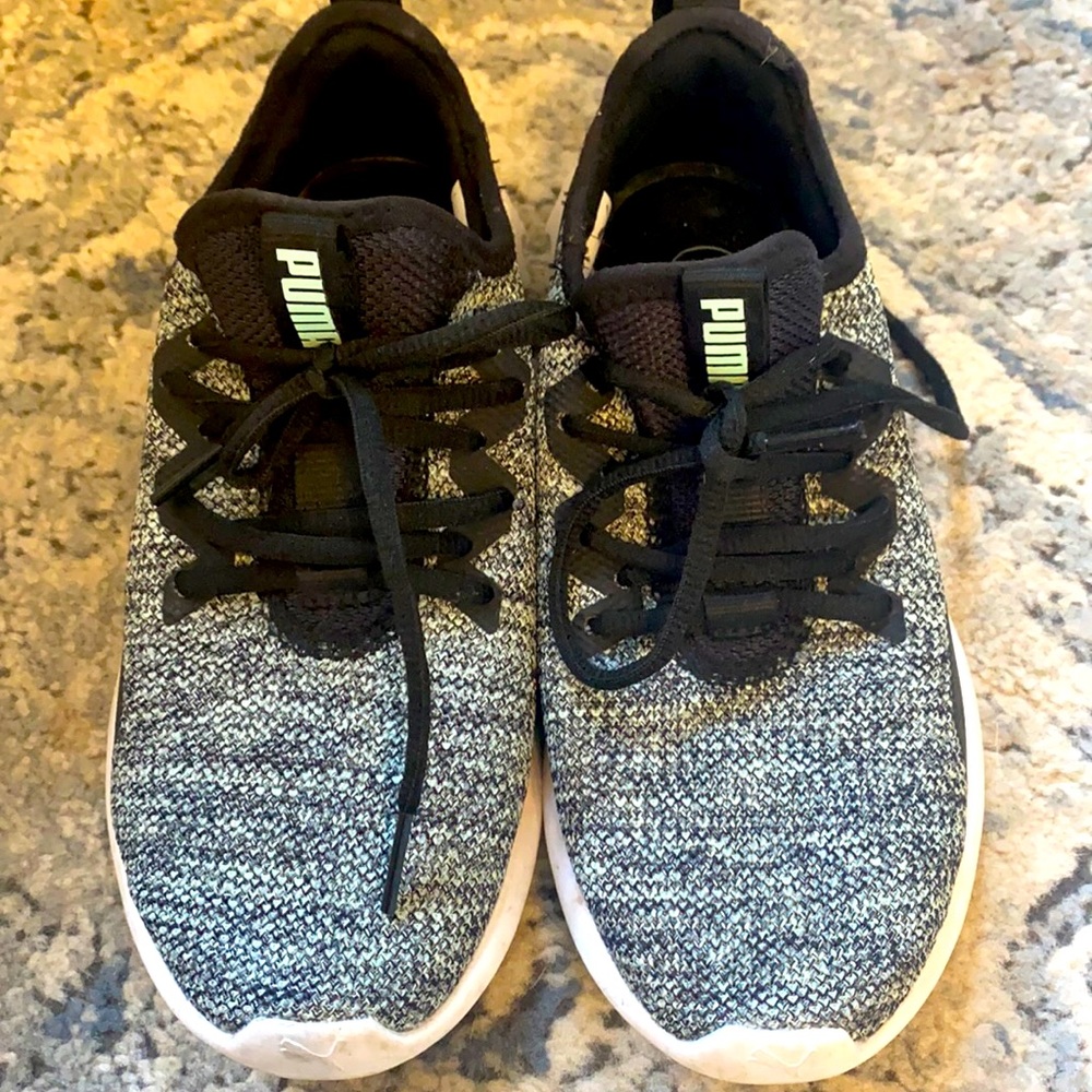 Puma Teal and black sneakers